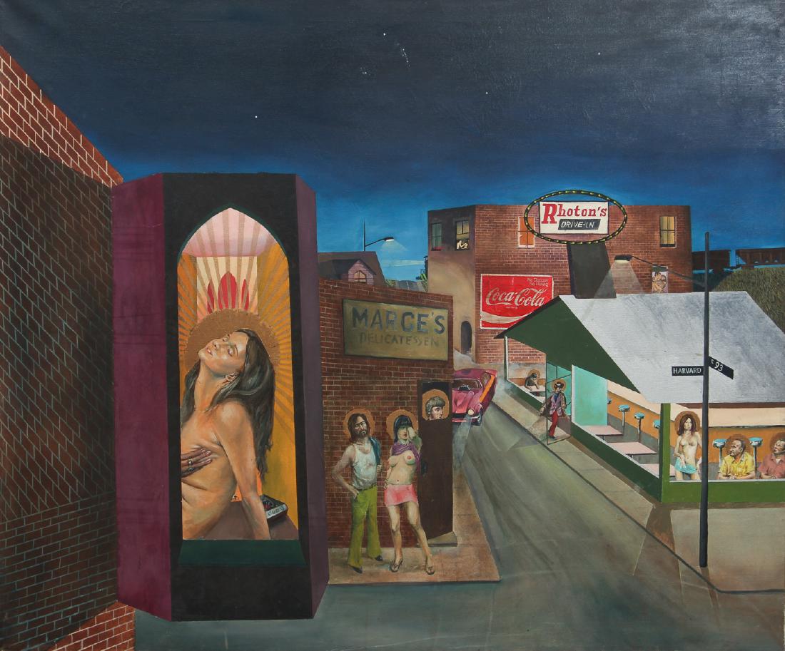 Heisler painting Sin City Harvard and 93rd Street (1 of 6)