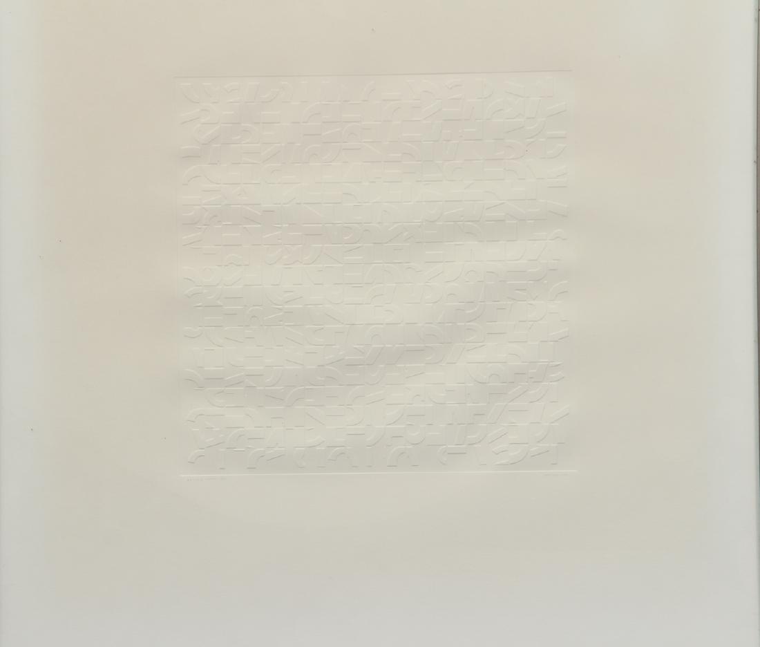 Norman Ives 1970 "Untitled" blind embossed multiple (1 of 8)