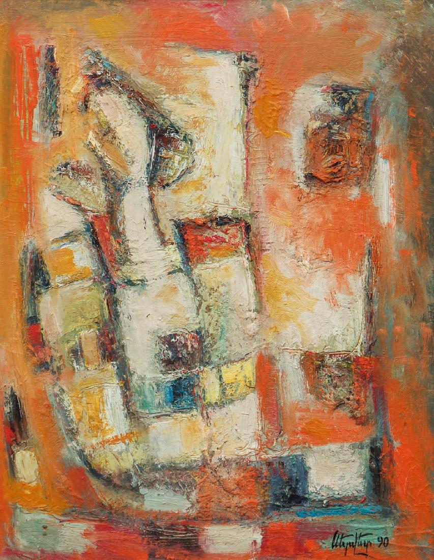 Servet Pogosian acrylic on board Multiple Figures (1 of 6)