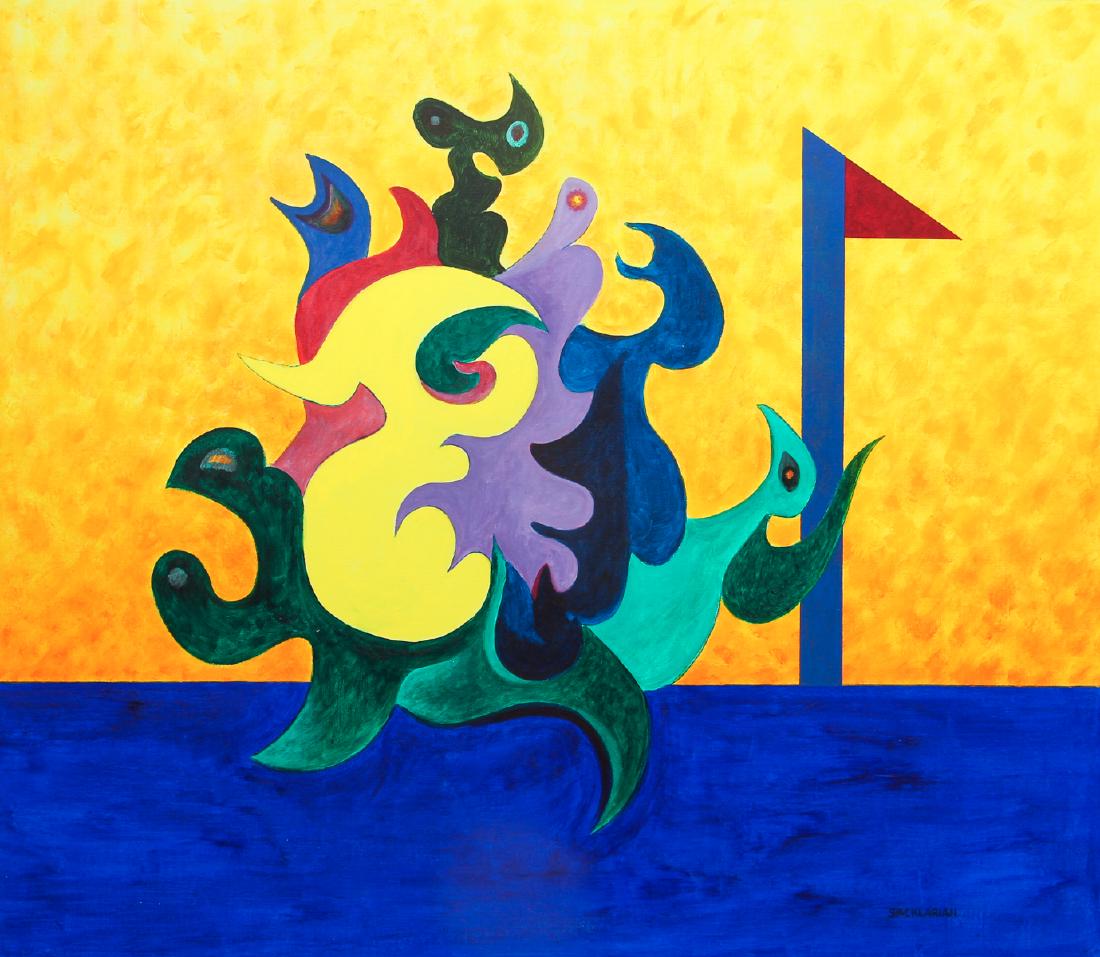 Stephen Sacklarian abstract painting Genesis (1 of 7)