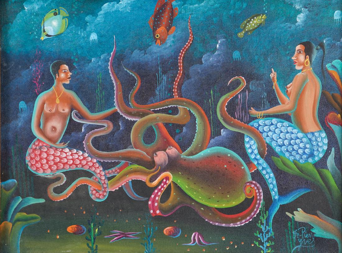 Yves Jean-Pierre Haitian painting  La Sirene (1 of 7)