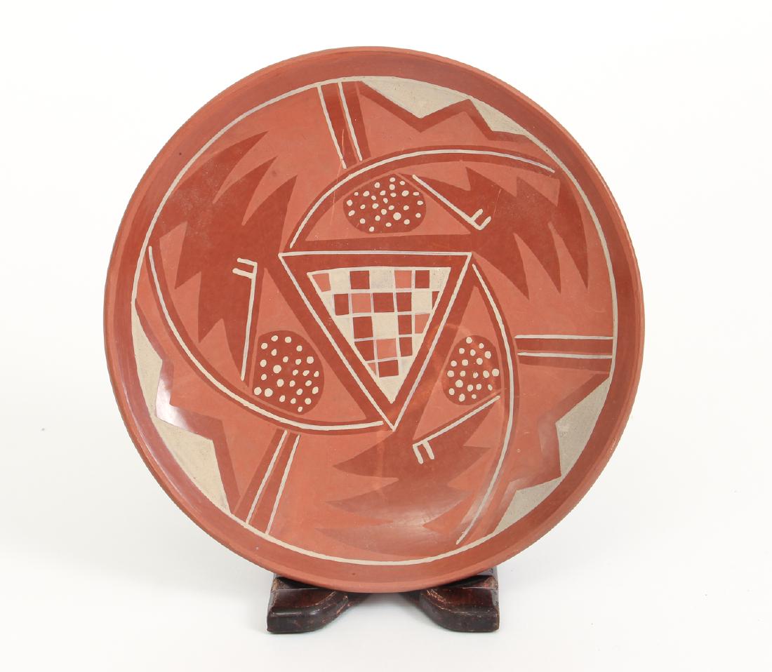Elvis "Tsee-Pin" Torres decorated ceramic plate (1 of 6)