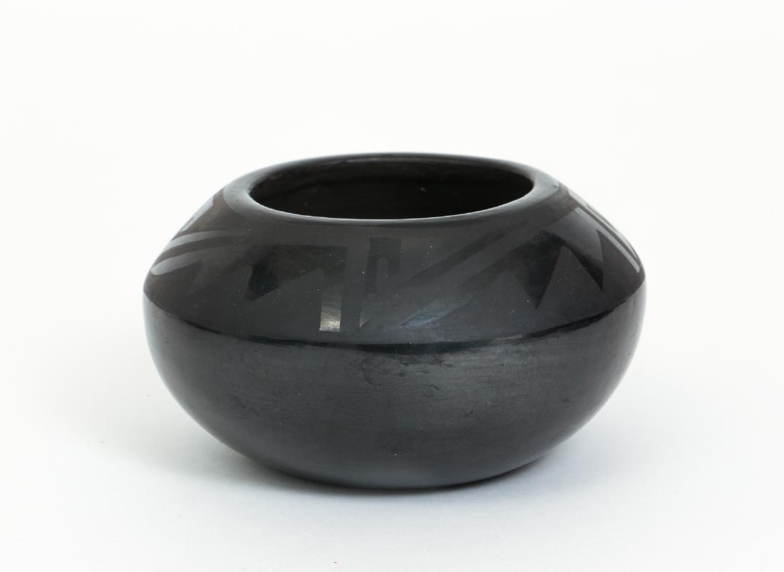 Marie Martinez Blackware Pottery Vase (1 of 6)