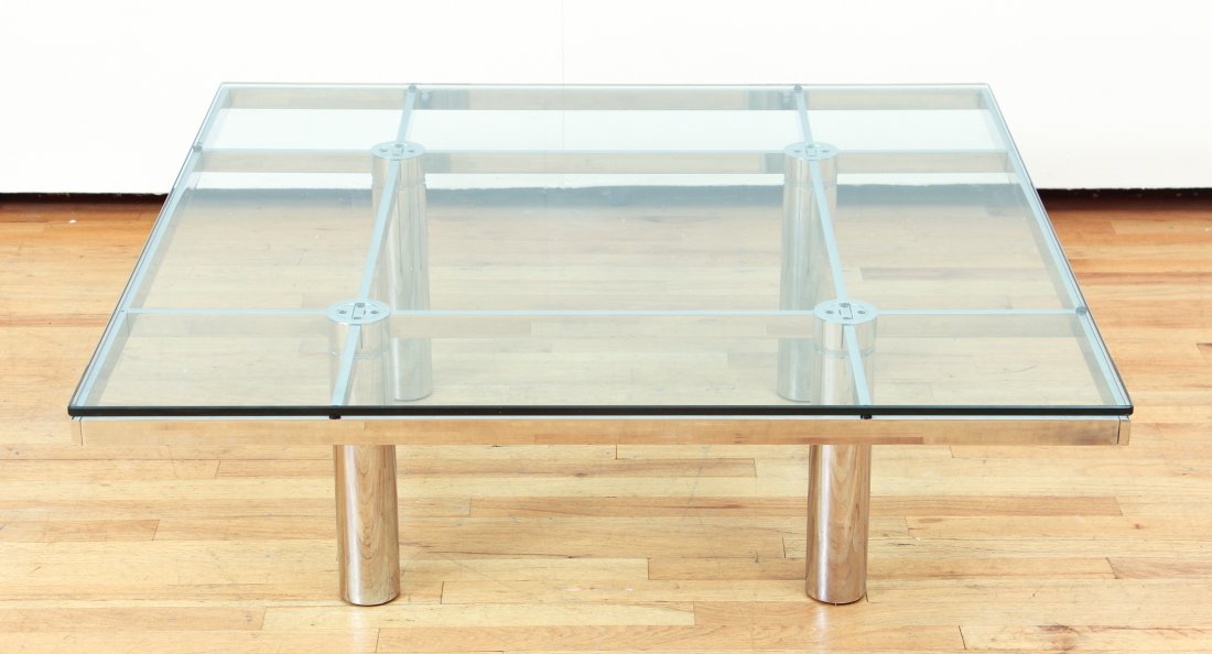 Tobia Scarpa Andre Coffee for Knoll chrome coffee table (1 of 5)