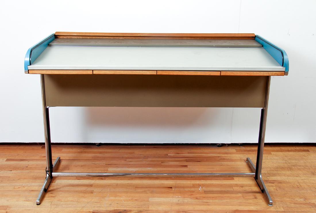 George Nelson and Propst Action Office roll-top Desk (1 of 9)