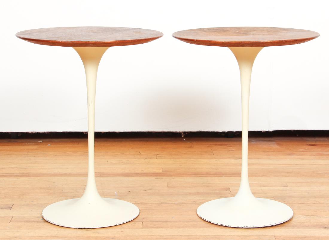 Pair of Eero Saarinen Tulip Side Tables (1 of 5)
