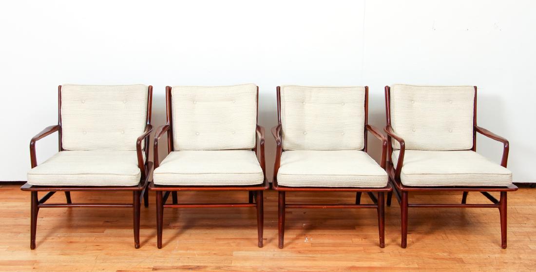 Four Mid Century Rosewood Lounge Chairs (1 of 12)