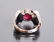Art Deco Star Ruby Diamond and White Gold Ring - 3