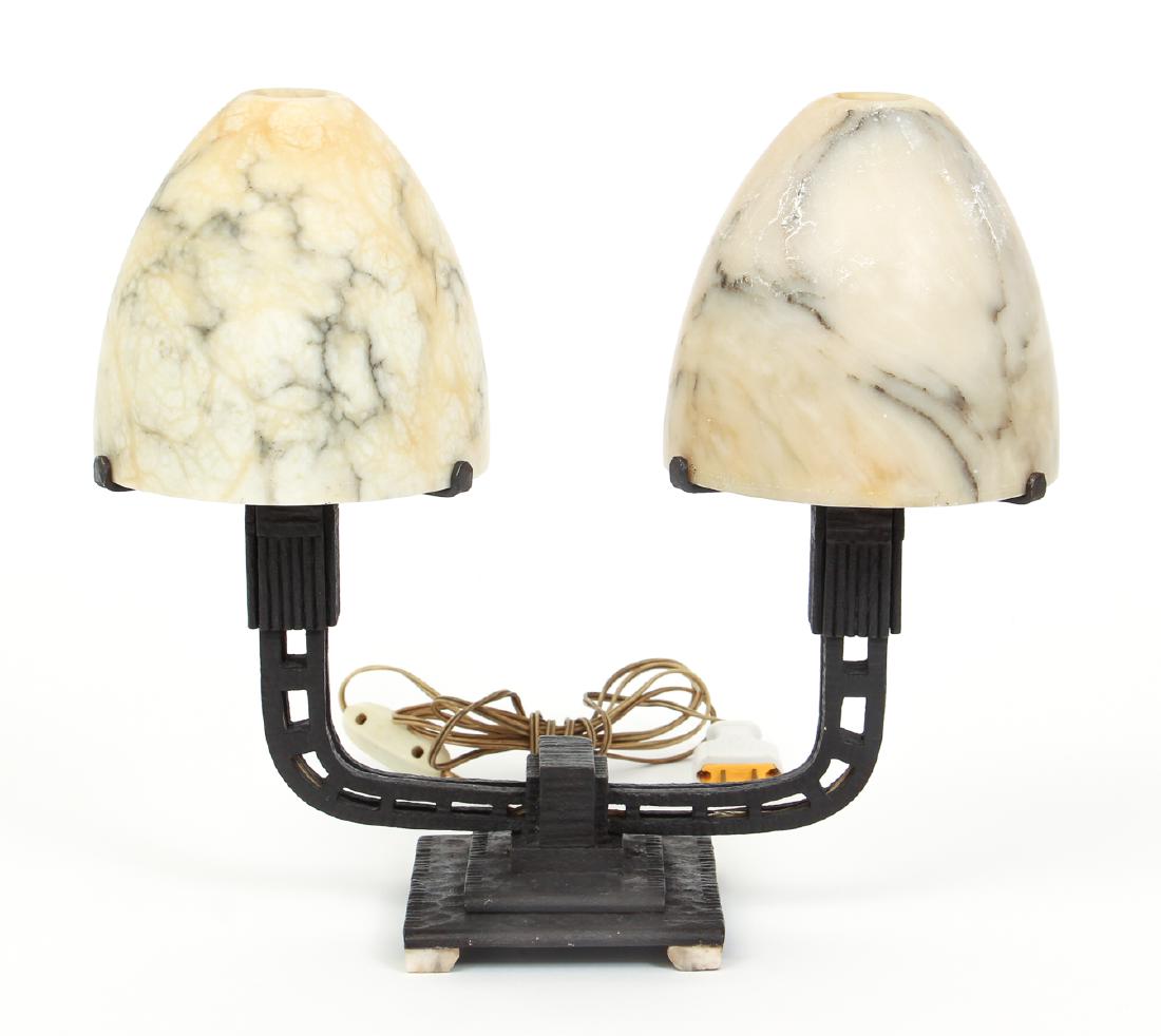 Paul Kiss Art Deco Wrought Iron Lamp (1 of 9)