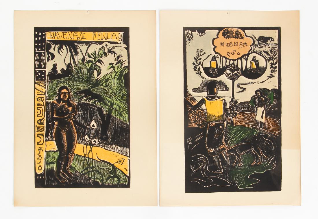 2 Paul Gauguin collotypes from the book Noa Noa (1 of 6)