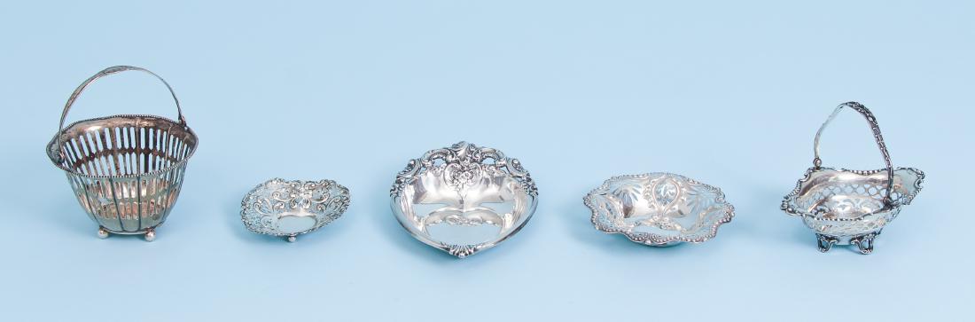Group of Sterling Silver Trays and Baskets (1 of 11)