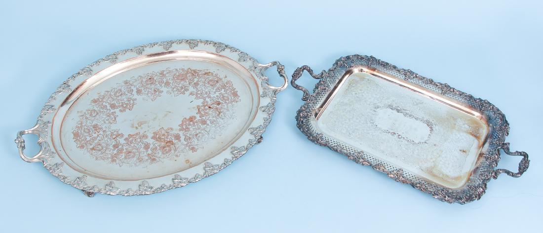 Two Silverplate Serving Trays (1 of 12)