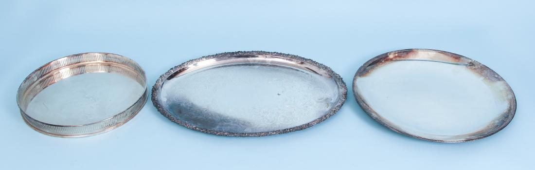 Three Vintage Silverplate Serving Trays (1 of 13)