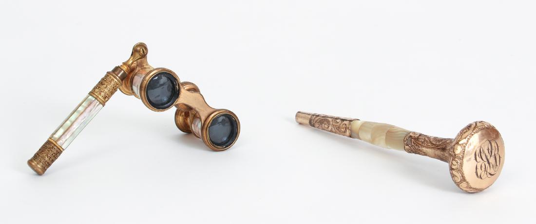 Gold Filled Opera Glasses and Parasol Handle (1 of 10)