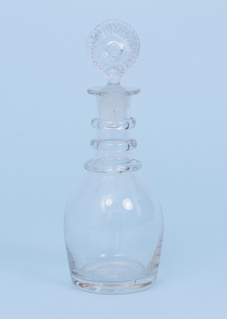 Early Blown Glass Three Ring Decanter (1 of 5)