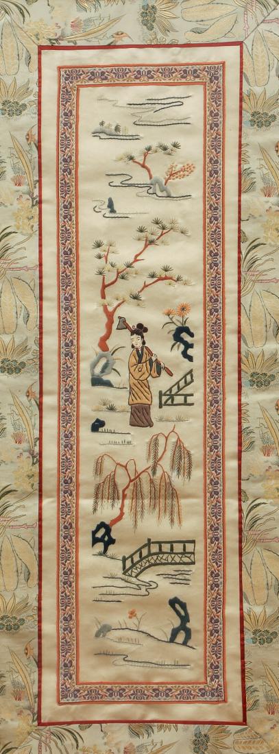 Pair of Antique Chinese Framed Embroidery (1 of 8)