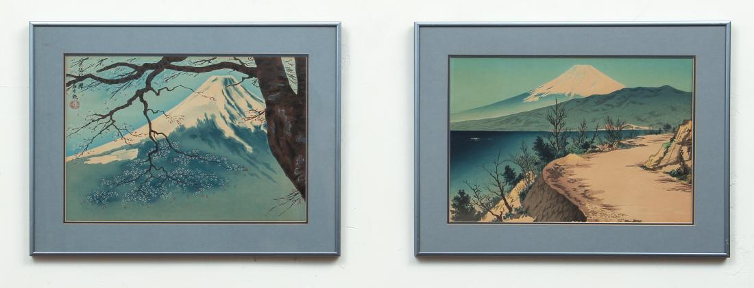 Two Framed Japanese Woodblock Prints (1 of 11)