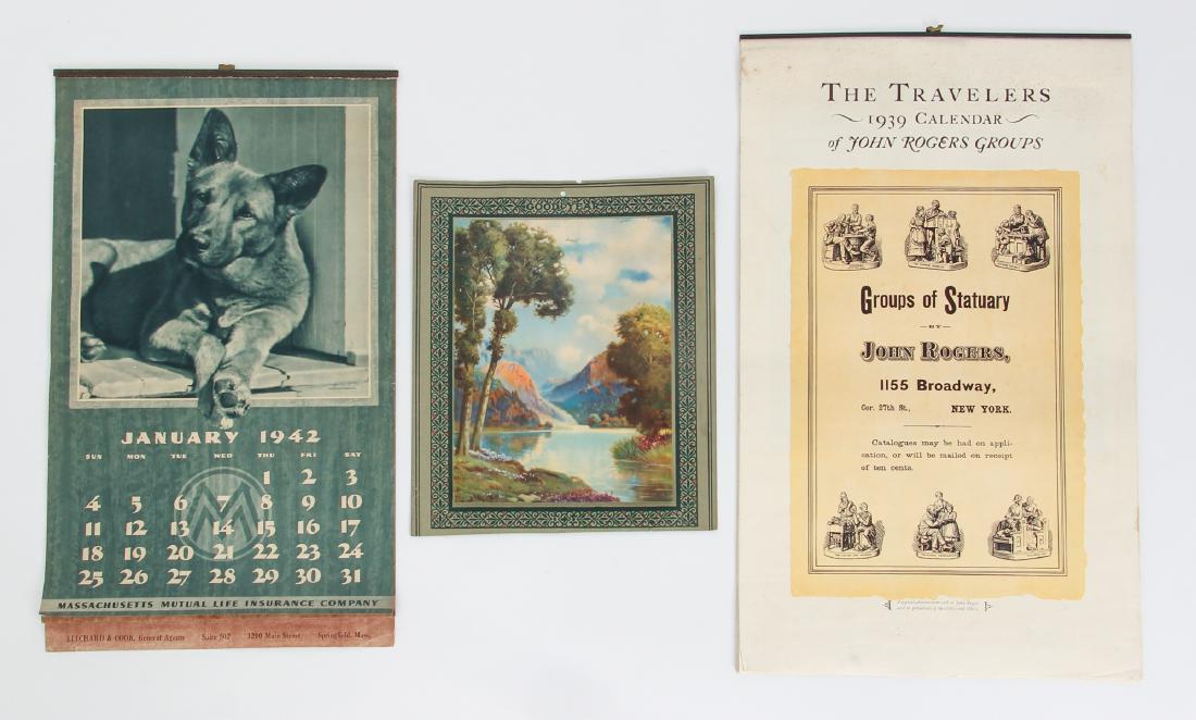 2 Illustrated Calendars and Maxfield Parrish Calendar (1 of 13)