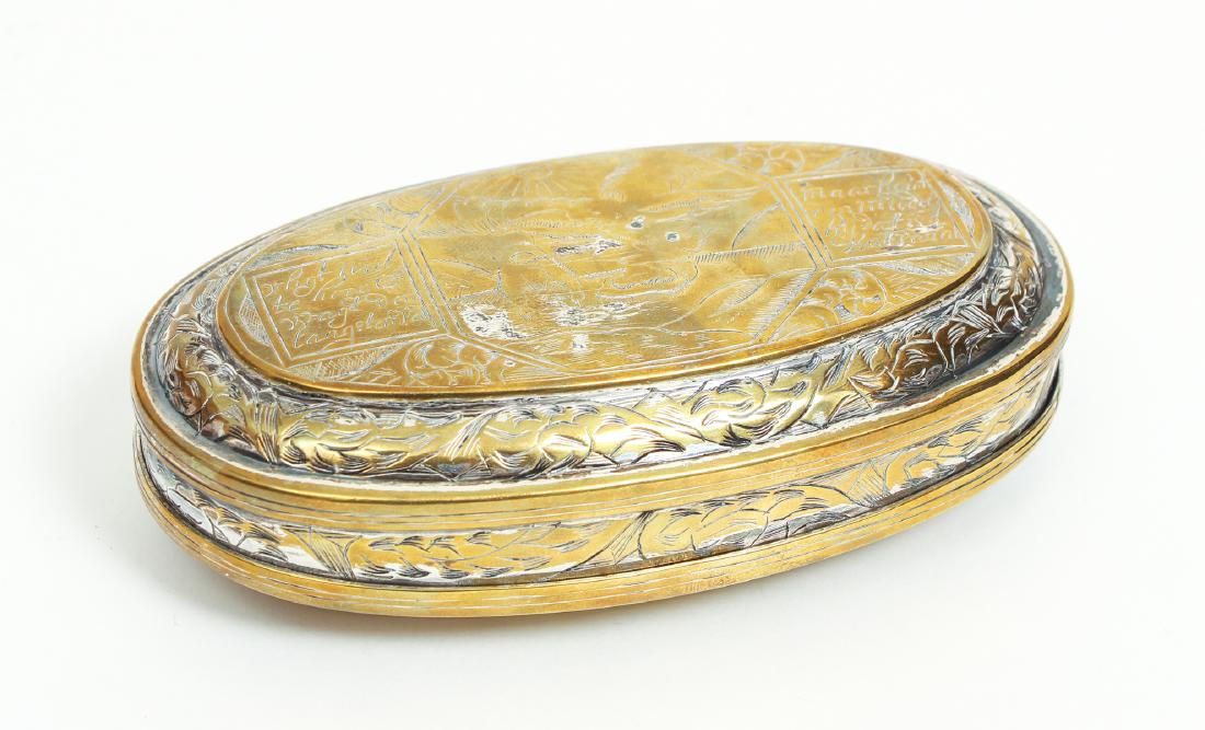 Antique Dutch Brass Tobacco Box (1 of 6)