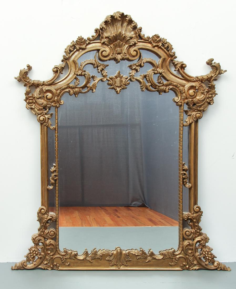 Large Victorian Style Rococo Dresser or Mantle Mirror (1 of 8)