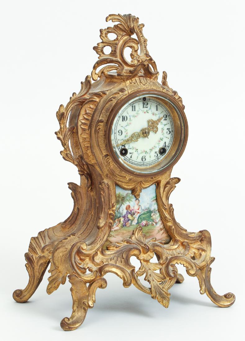 Rococo French Style New Haven Mantle Clock (1 of 9)