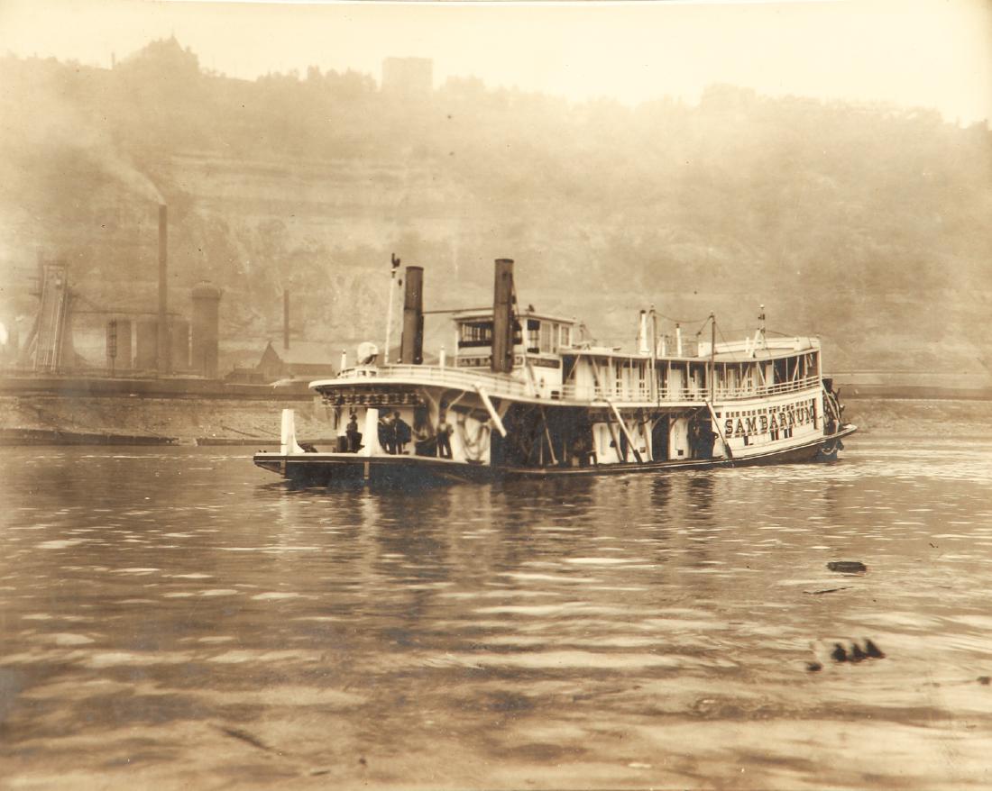 Antique Photo of Pittsburgh Paddlewheel Boat Sam Barnum (1 of 11)