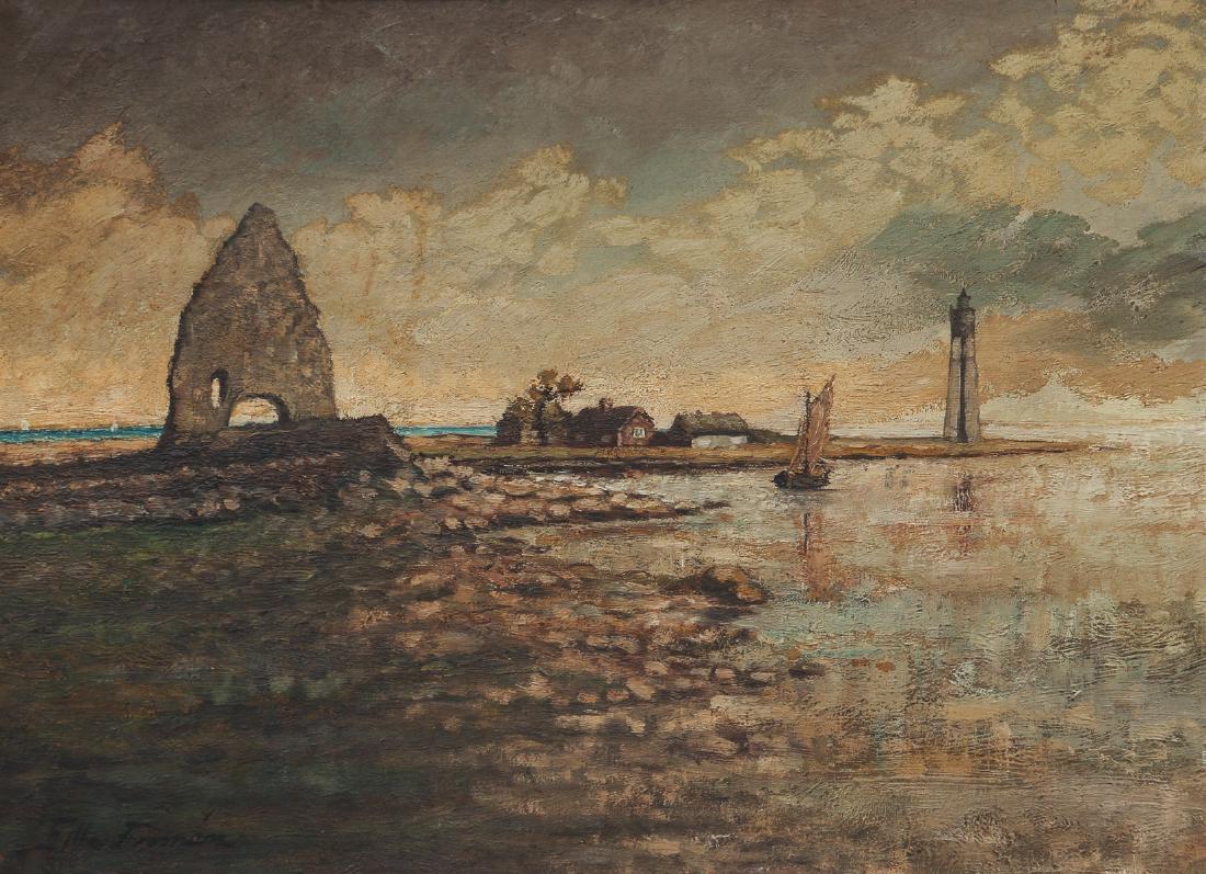 late 19th or Early 20th Century Coastal Landscape with (1 of 7)