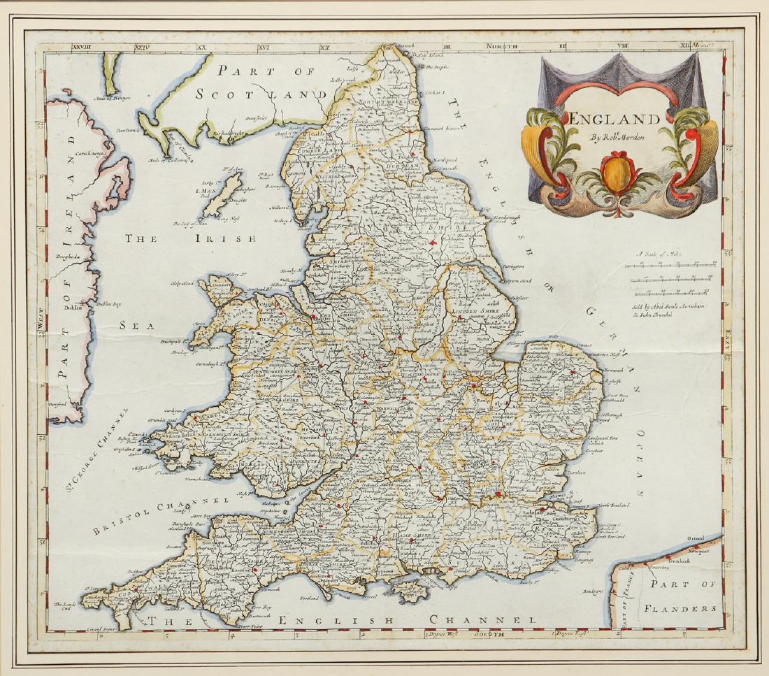 Map of England by Robert Morden 1695 (1 of 8)