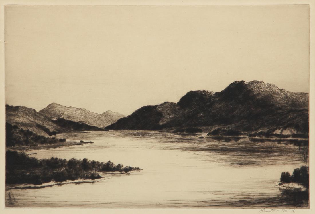 Johnstown Baird drypoint etching Highland Lake (1 of 6)