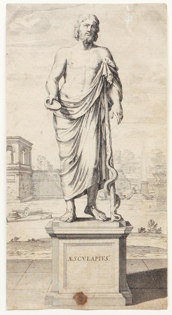 De Rubeis copper engraving of Asclepius (1 of 8)