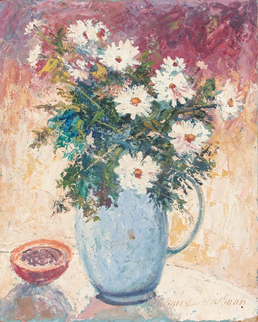 Harry Hickman oil Vase of Flowers in a Jug (1 of 6)