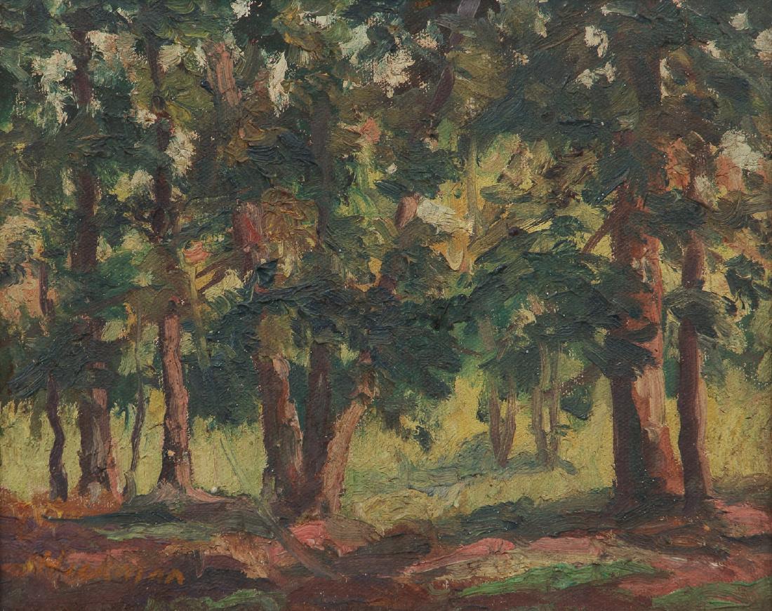 Harry Hickman oil Painting Forest Interior (1 of 6)