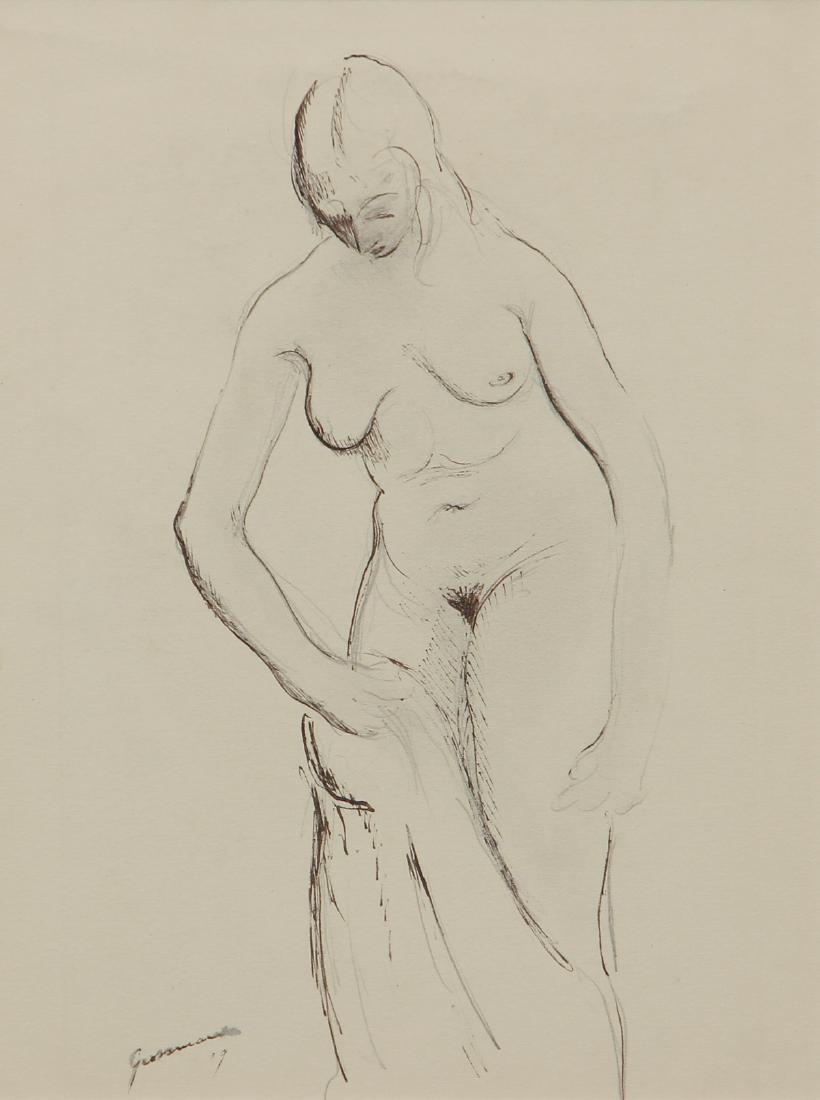 Morton Grossman 1919 drawing After The Bath (1 of 6)