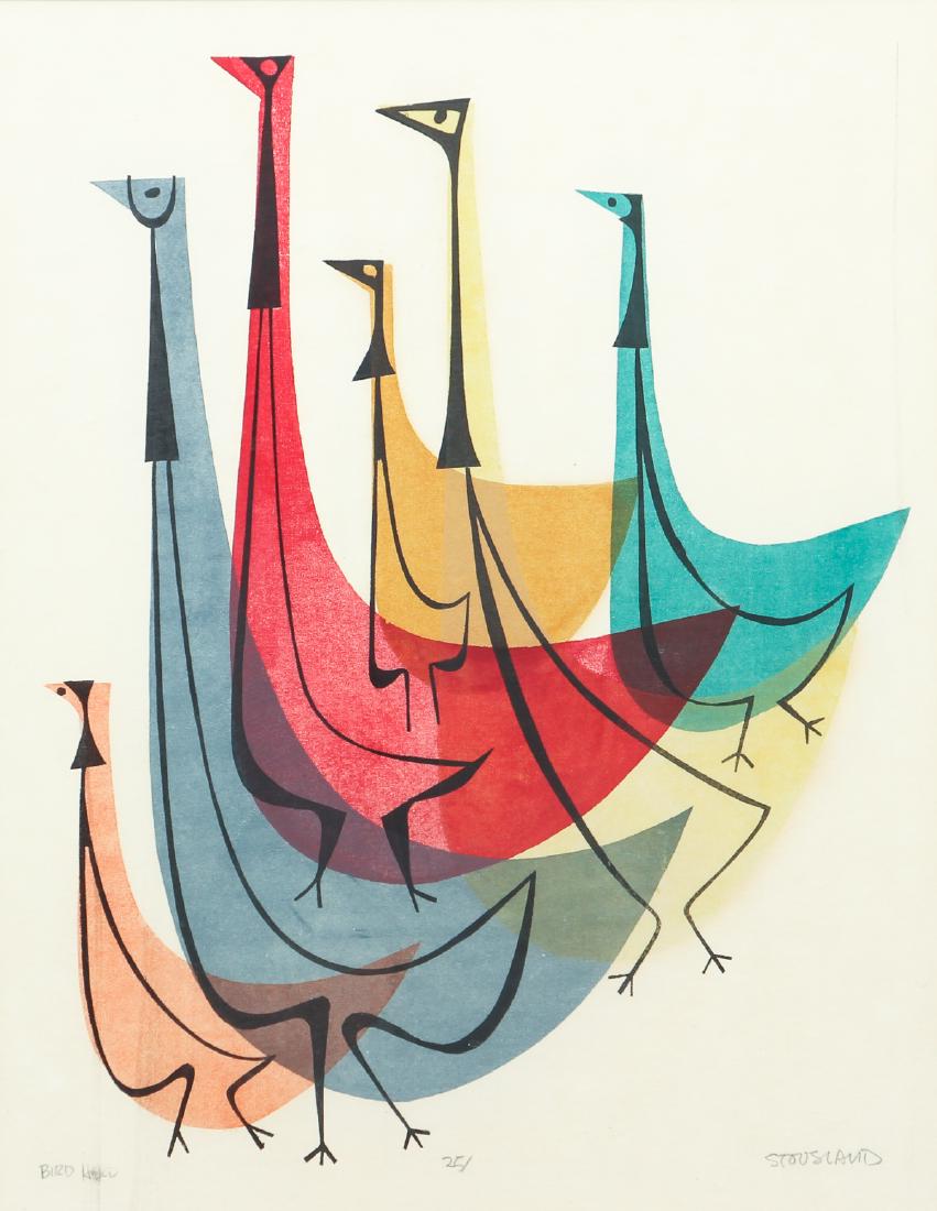 Mik Stousland 1950's print Bird Herd (1 of 10)