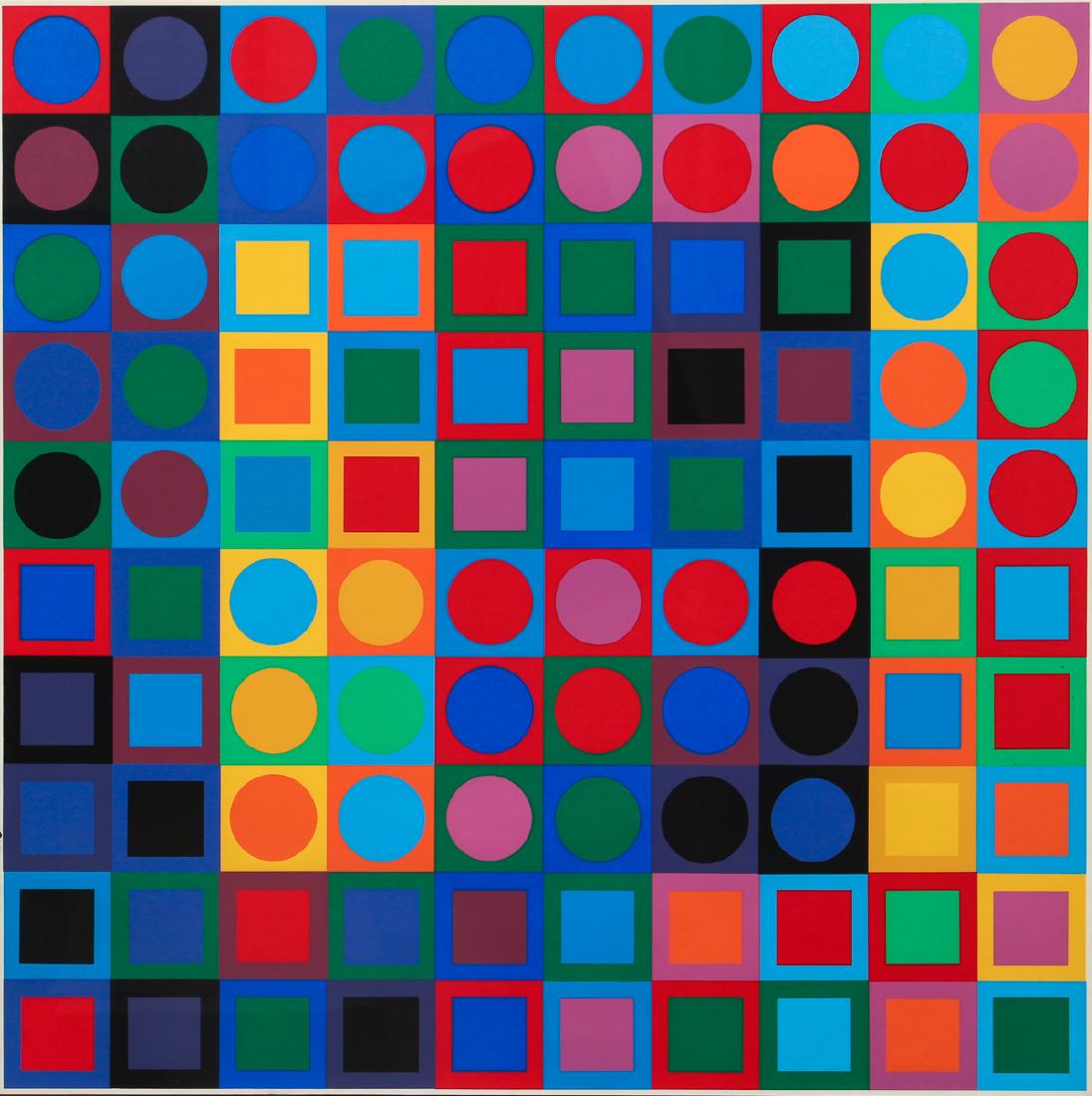 After Vasarely Lithographic Poster (1 of 8)