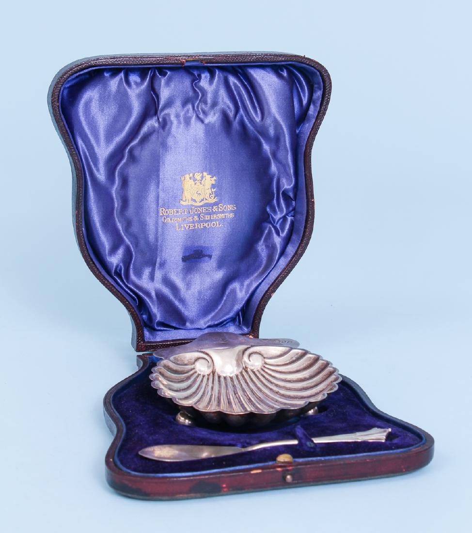 English Sterling Silver Boxed Jam Set (1 of 10)