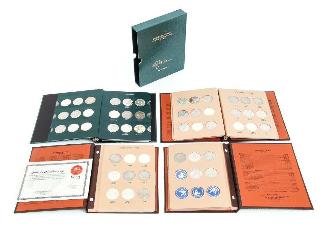 Four Sets of Eisenhower Dollars (1 of 10)