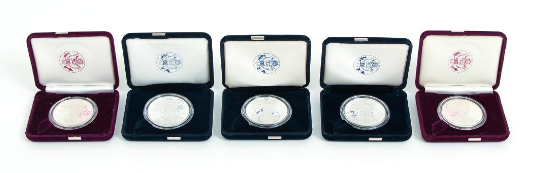 Five American Eagle Silver Dollars (1 of 9)