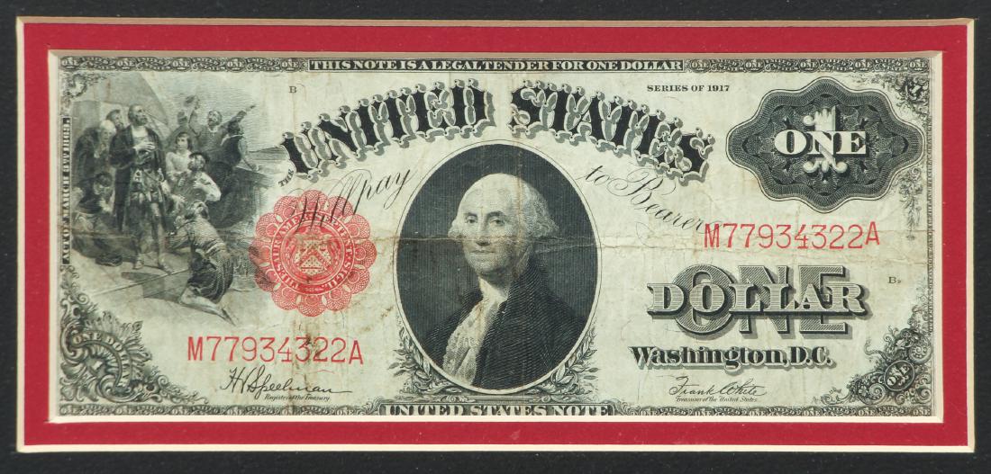 1917 One Dollar Sawhorse Back Note (1 of 5)