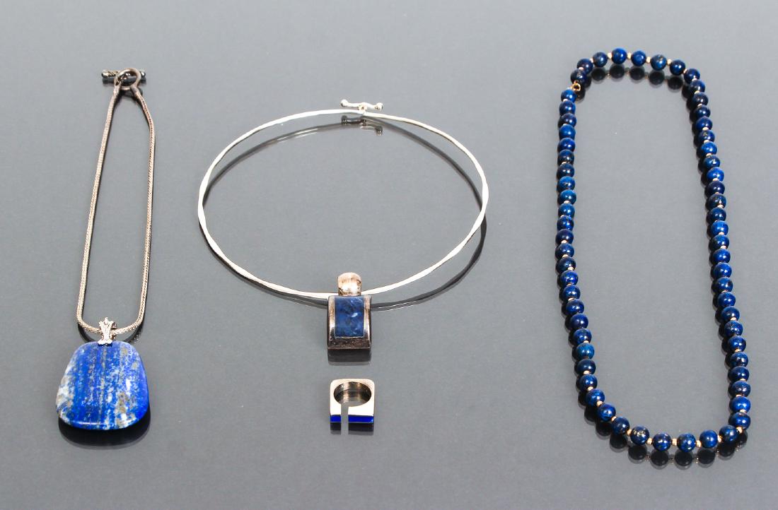 Assorted 14K Gold, Sterling and Lapis Jewelry (1 of 9)