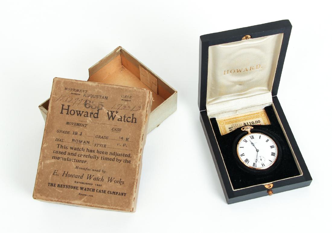 Howard 14 K Gold Pocket Watch (1 of 10)