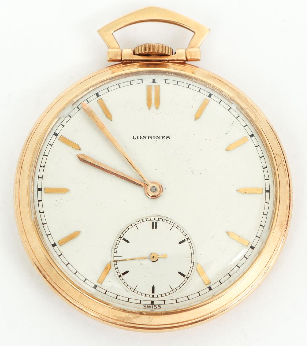 Longines 14 K Gold Cased Pocket Watch (1 of 5)