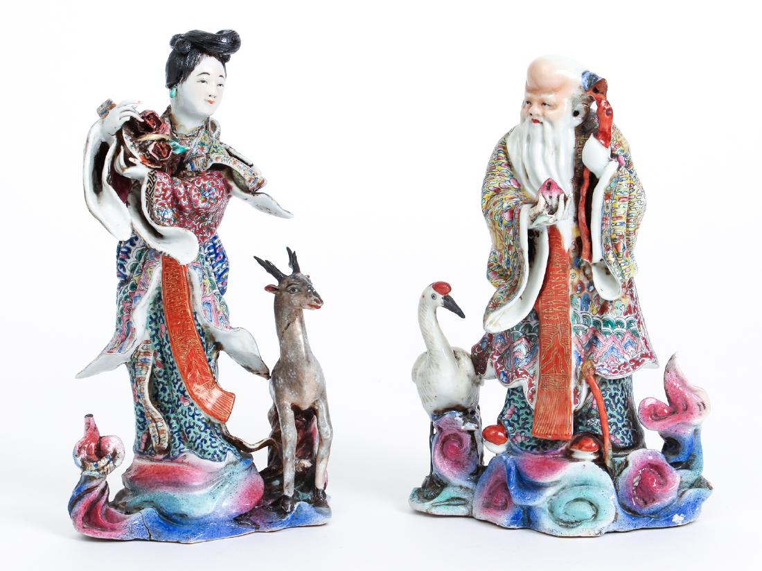 Two Antique Chinese Porcelain Figures (1 of 15)