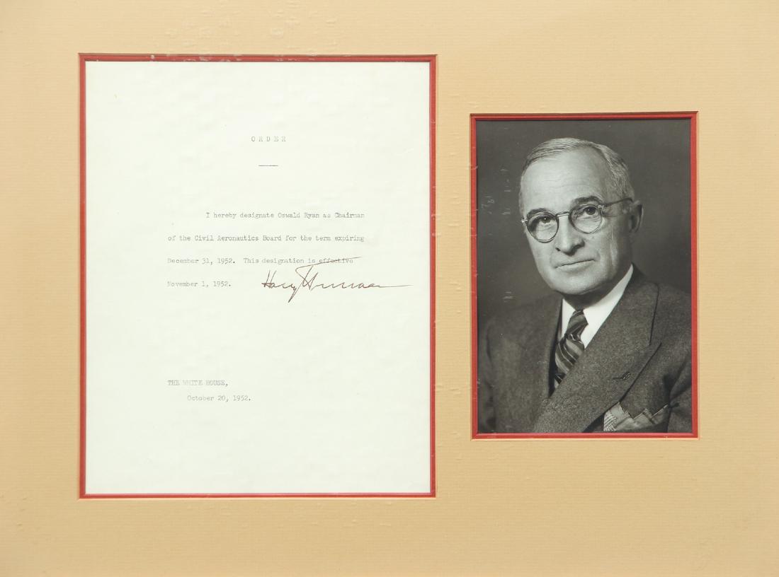 Harry Truman Signed Typed Letter (1 of 9)