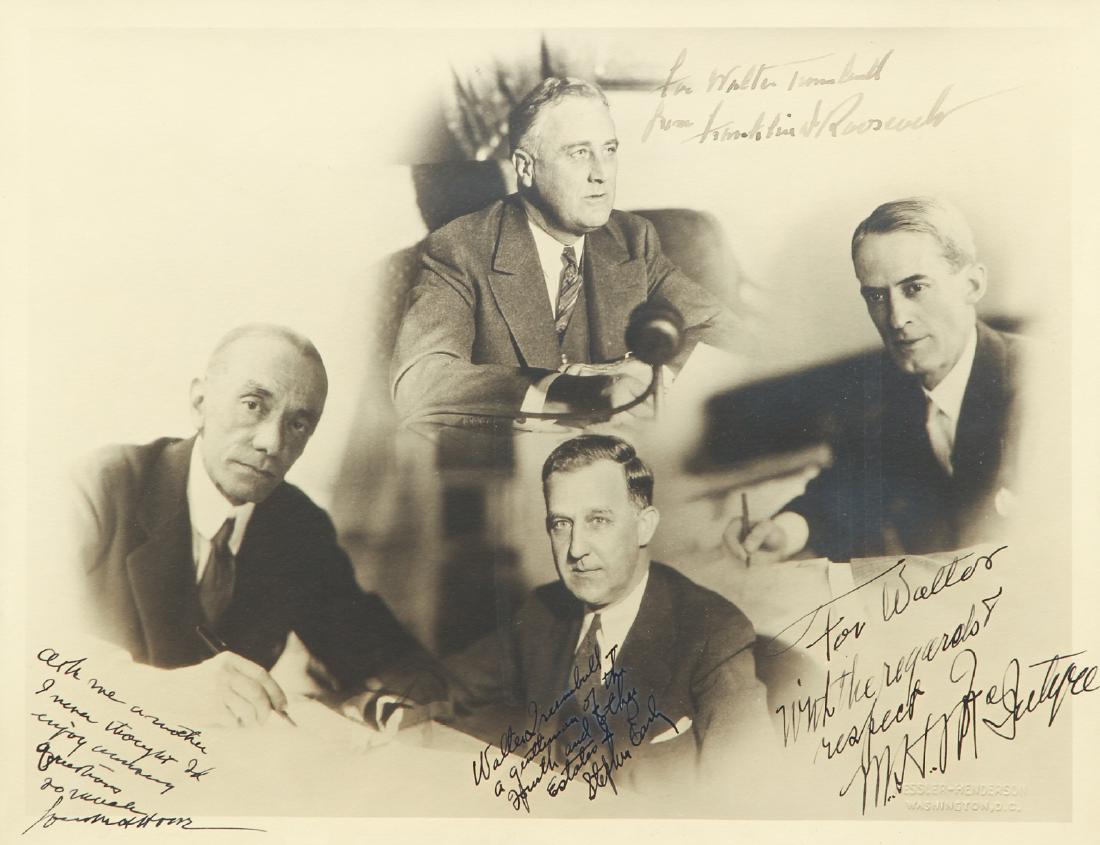 Franklin D. Roosevelt Signed Photograph Montage (1 of 9)