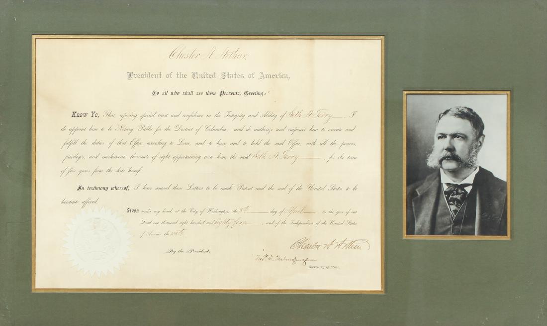 Chester Arthur Signed Typed Letter (1 of 9)