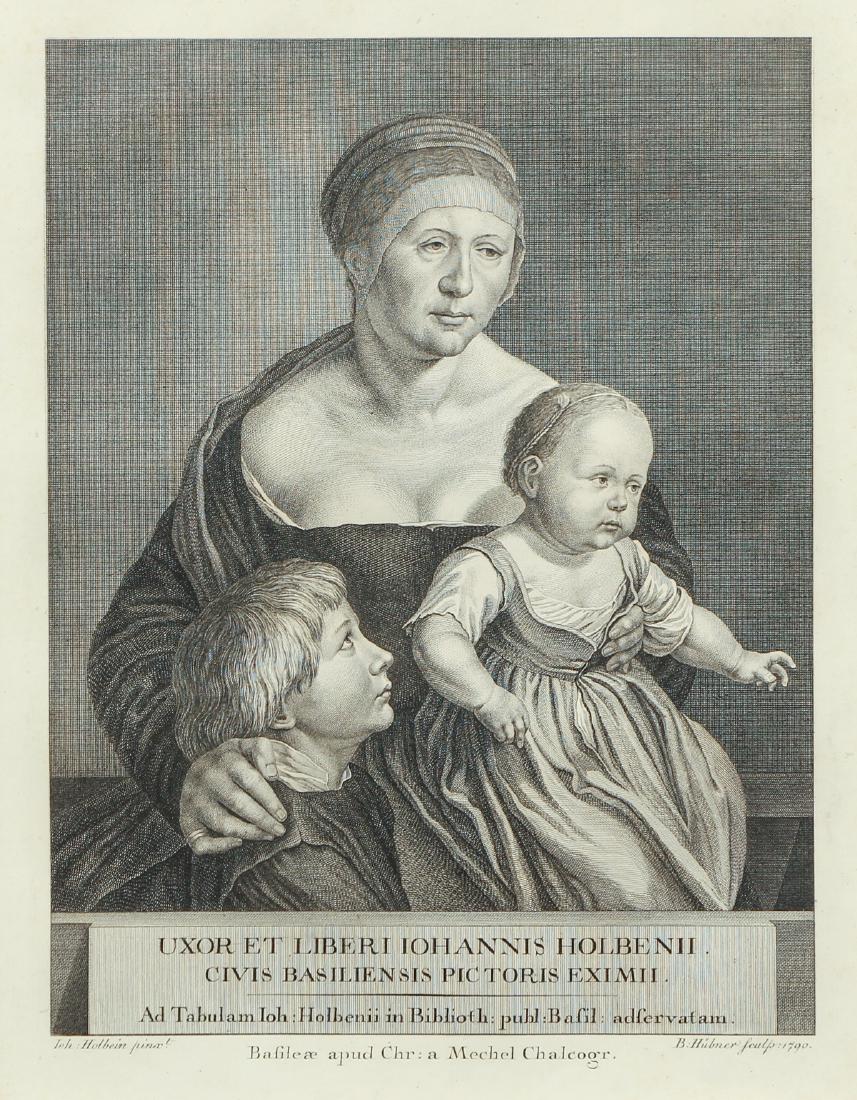 Antique Hans Holbein Steel Engraving of His Family (1 of 9)