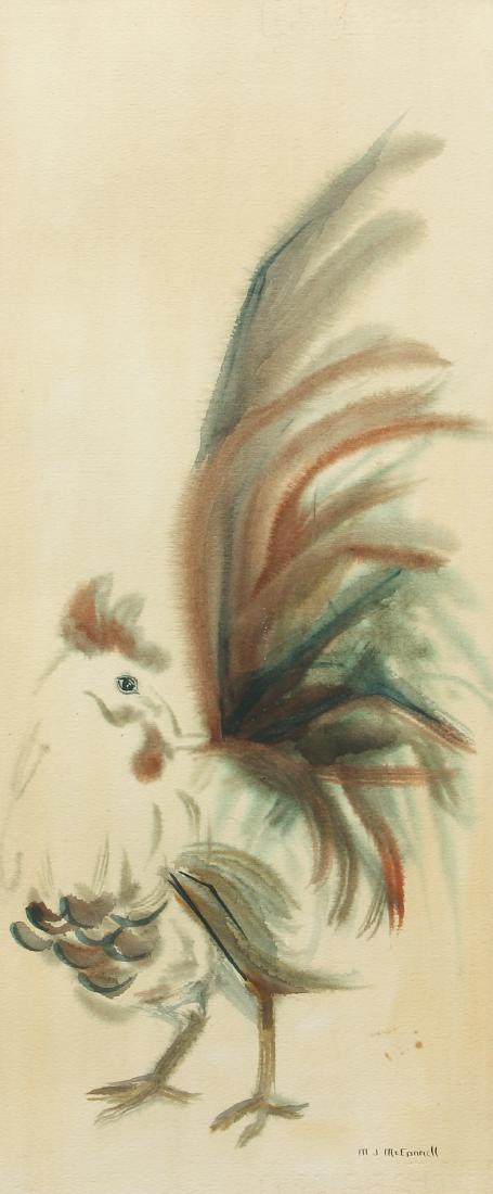 Mary Jo McConnell watercolor of Rooster (1 of 7)