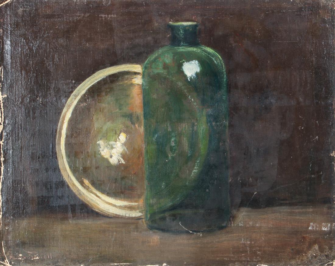 A Bryan Wall Green Bottle Painting (1 of 9)