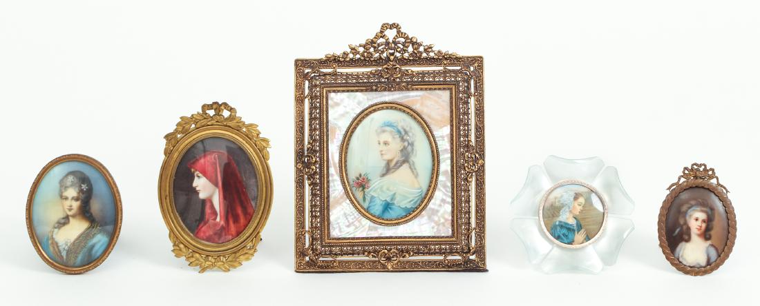 Five Miscellaneous Portrait Miniatures (1 of 11)